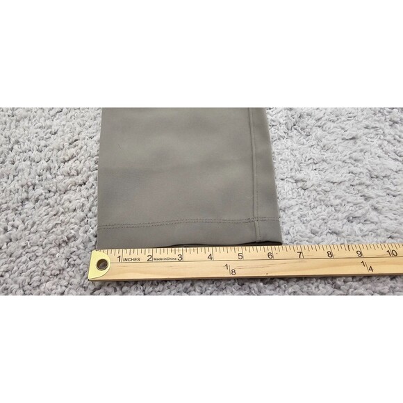 Lululemon Womens Crop Pant On The Fly Drawstring Pockets Grey Sage Casual Sz 4 - Picture 15 of 15